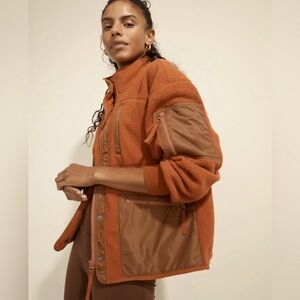 Madewell sherpa snapfront jacket - 
Size XS but oversized